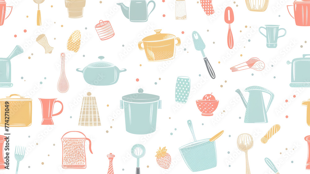 cute kitchen pattern on transparent cute kitchen pattern on transparent