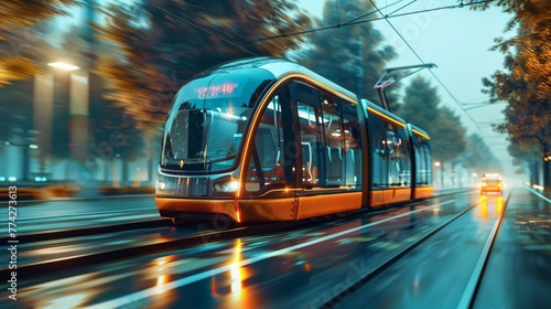 Autonomous Public Transit: Self-driving buses and trams improve public transport services.
