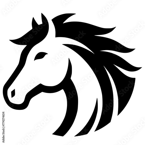 Horse head silhouette