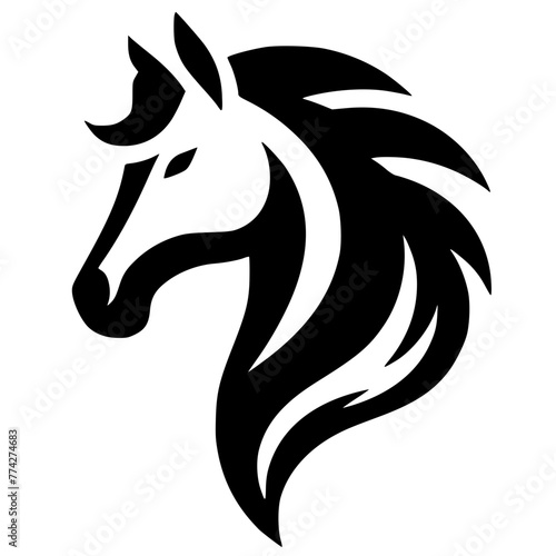 Horse head silhouette