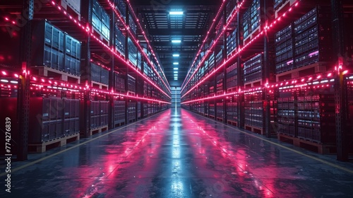 Energy Management: AI optimizes energy use in warehouses for sustainability.