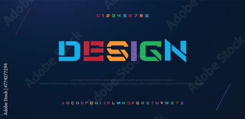 Design modern stylish bold capital alphabet letter logo design