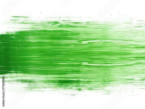 Green thin barely noticeable paint brush lines background pattern isolated on white background