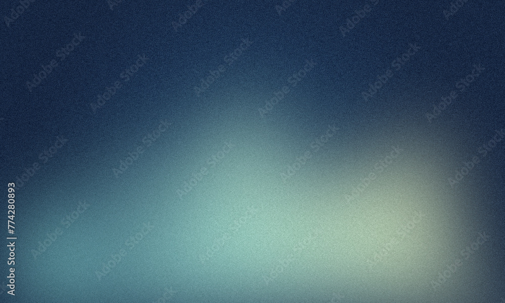 Obraz premium Fundo azul escuro com textura. Degrade azul claro verde amarelo abstrato com ruído. Banner apresentação, fundo de tela, brilho especular. Formas. Proteção de tela, fundo de tela.