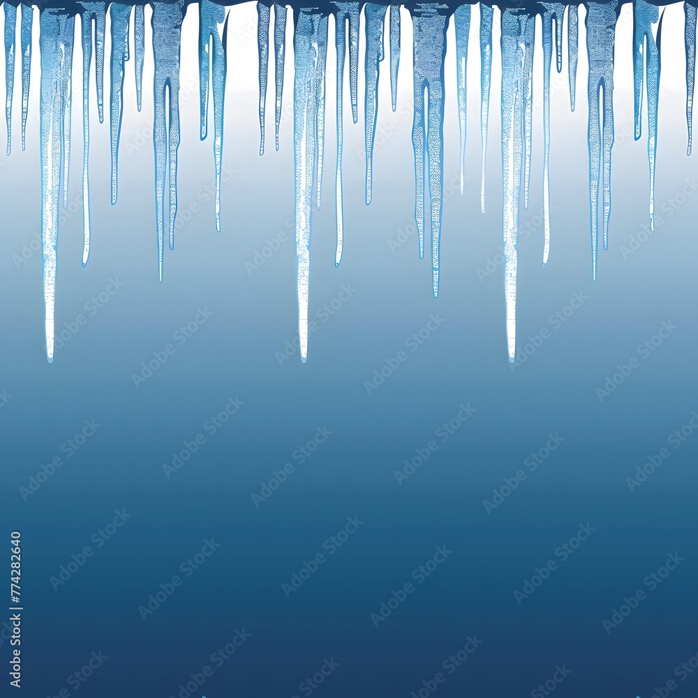 blue gradient background with icicles hanging from the top edge blue gradient background with icicles hanging from the top edge