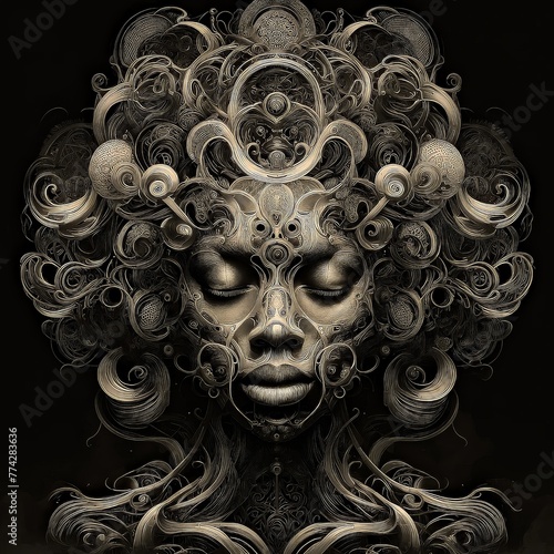 Ethereal Mindscape: Portraits of Intricate Tranquility (ID: 774283636)