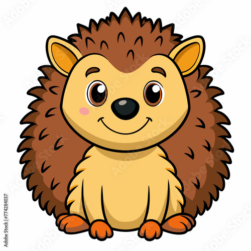 Hedgehog Smiling Clipart