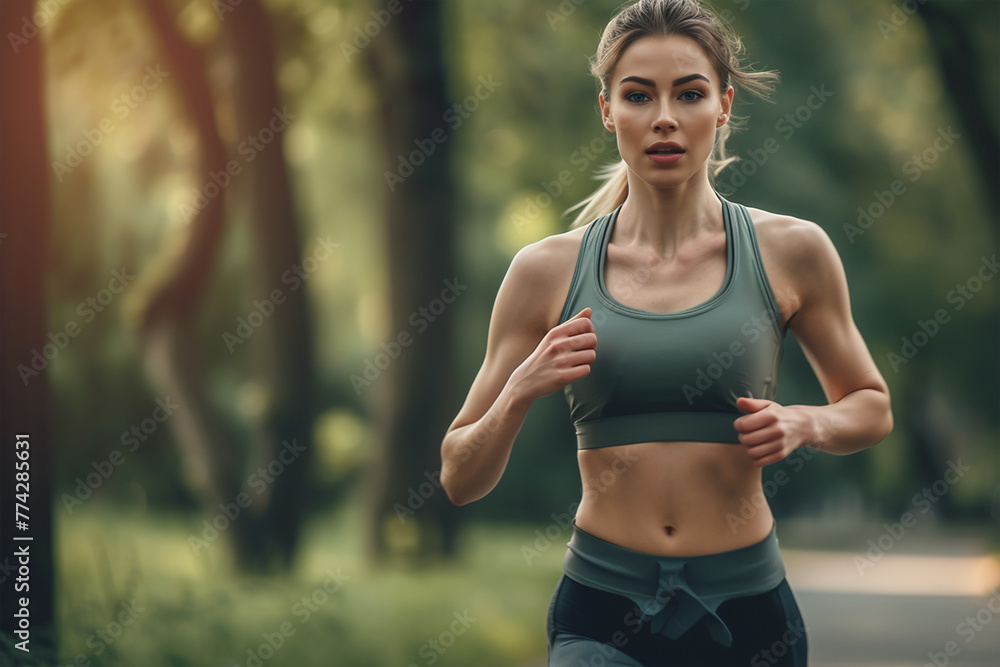 Fitness woman jogging Fitness woman jogging