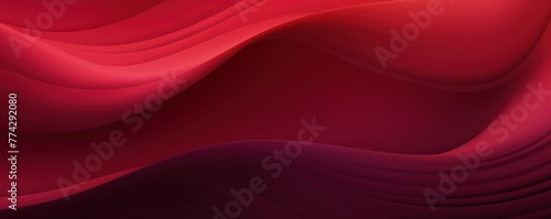 Maroon gradient wave pattern background with noise texture and soft surface 