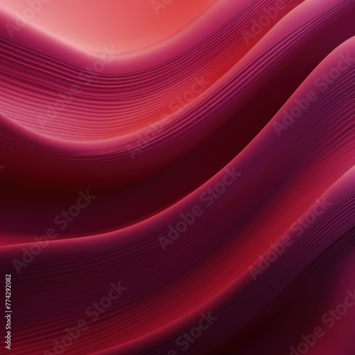 Maroon gradient wave pattern background with noise texture and soft surface 
