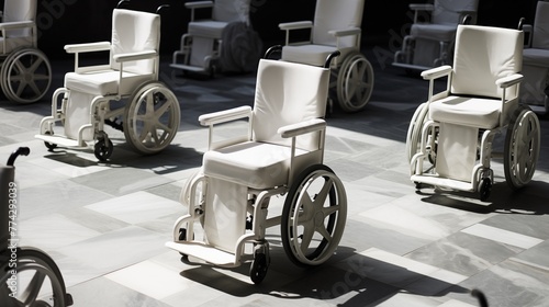 Seating designed to accommodate wheelchair users, ensuring accessibility and comfort for individuals with mobility impairments or disabilities.
 photo