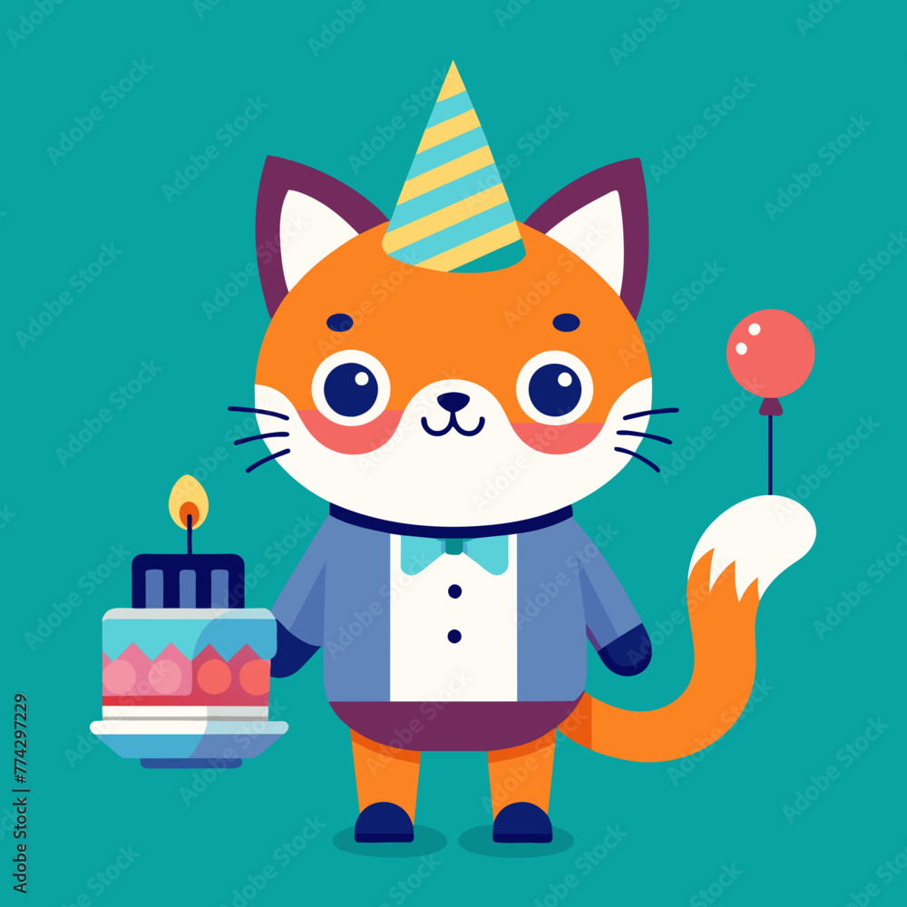 Naklejka premium minimalist simple cute cat, dragoon, birthday animal dinosaur, car, book logo tshirt landscape ai victor silhouette graphic elemant design illustration image