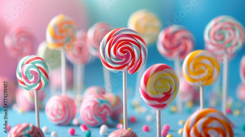 colorful lollipops