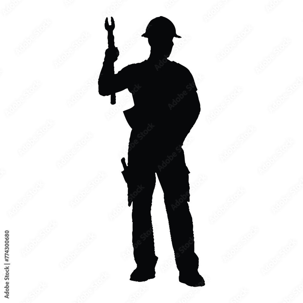 Construction Manager Silhouette Construction Manager Silhouette