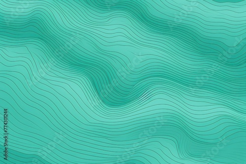 Mint topographic line contour map seamless pattern background with copy space  © Lenhard