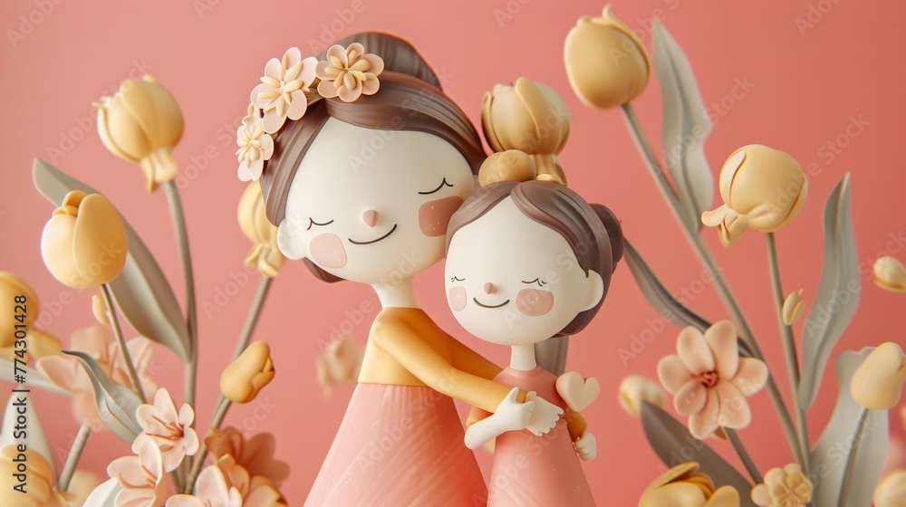 Create a artwork celebrating Mothers Day with elements of wisdom and support seamlessly integrated Create a artwork celebrating Mothers Day with elements of wisdom and support seamlessly integrated