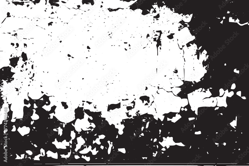 Fototapeta premium The grunge dirty background overlay combines elements of black concrete wall texture, black stone, slate texture, and distressed, textured, and stained wall backgrounds.