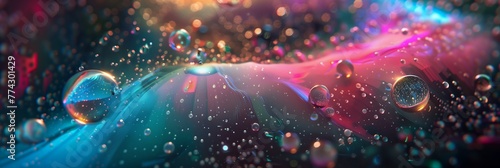 rainbow water bubble background photo