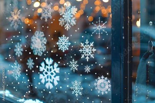 Glittering Snowflake Window Stickers






