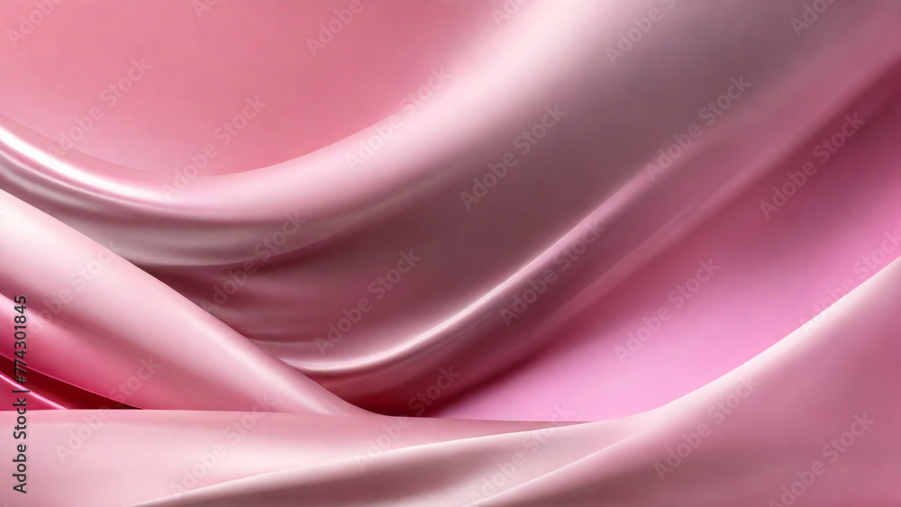 Fototapeta premium Silky smooth pink advertising background.