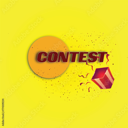  contest poster, banner and background.