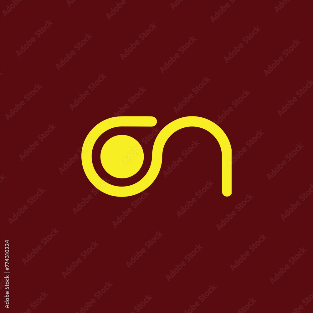 letters cn or nc text logo design vector letters cn or nc text logo design vector