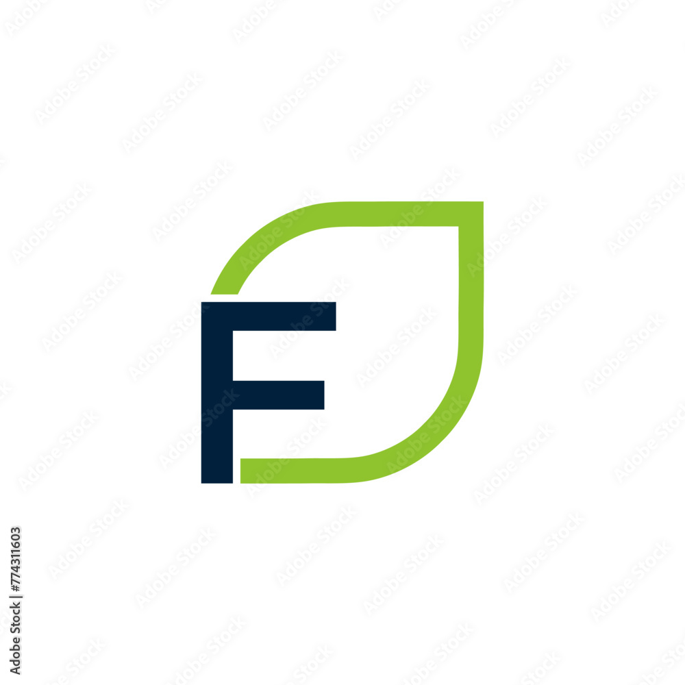 Letter F logo grows, develops, natural, organic, simple, financial logo. Letter F logo grows, develops, natural, organic, simple, financial logo.