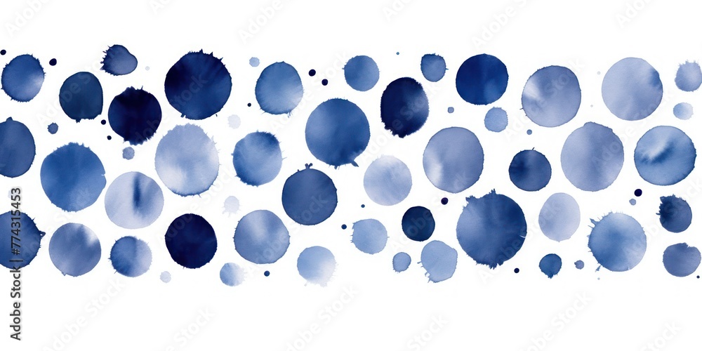 Navy thin barely noticeable paint brush circles background pattern isolated on white background 
