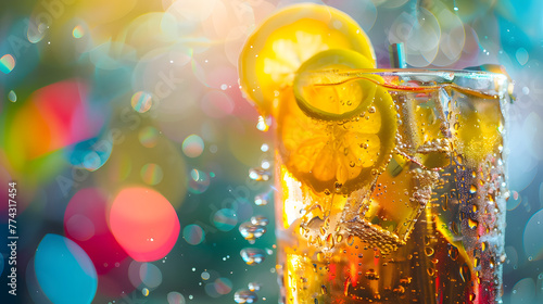 Celebrate Summer with a Refreshing Splash of Cola: A Fizzy Drink Chilled to Perfection photo