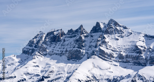 Dents du Midi Switzerland in Winter