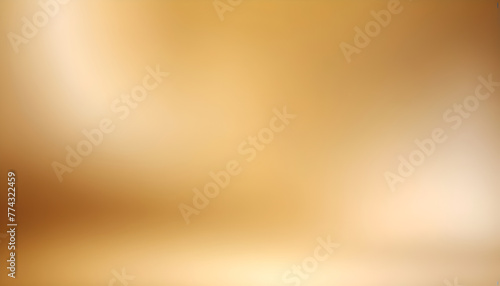Gold gradient blurred background with soft glowing backdrop, background texture for design © Antonina