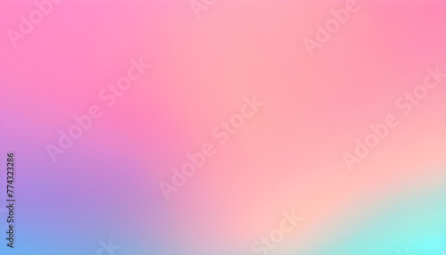 Abstract pink pastel holographic blurred grainy gradient background texture. Colorful digital grain soft noise effect pattern. Lo-fi multicolor vintage retro design © Antonina