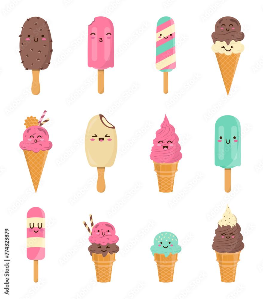 Kawaii ice cream _03 Kawaii ice cream _03
