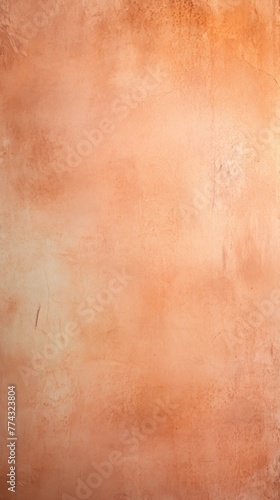 Peach barely noticeable color on grunge texture cement background pattern with copy space 