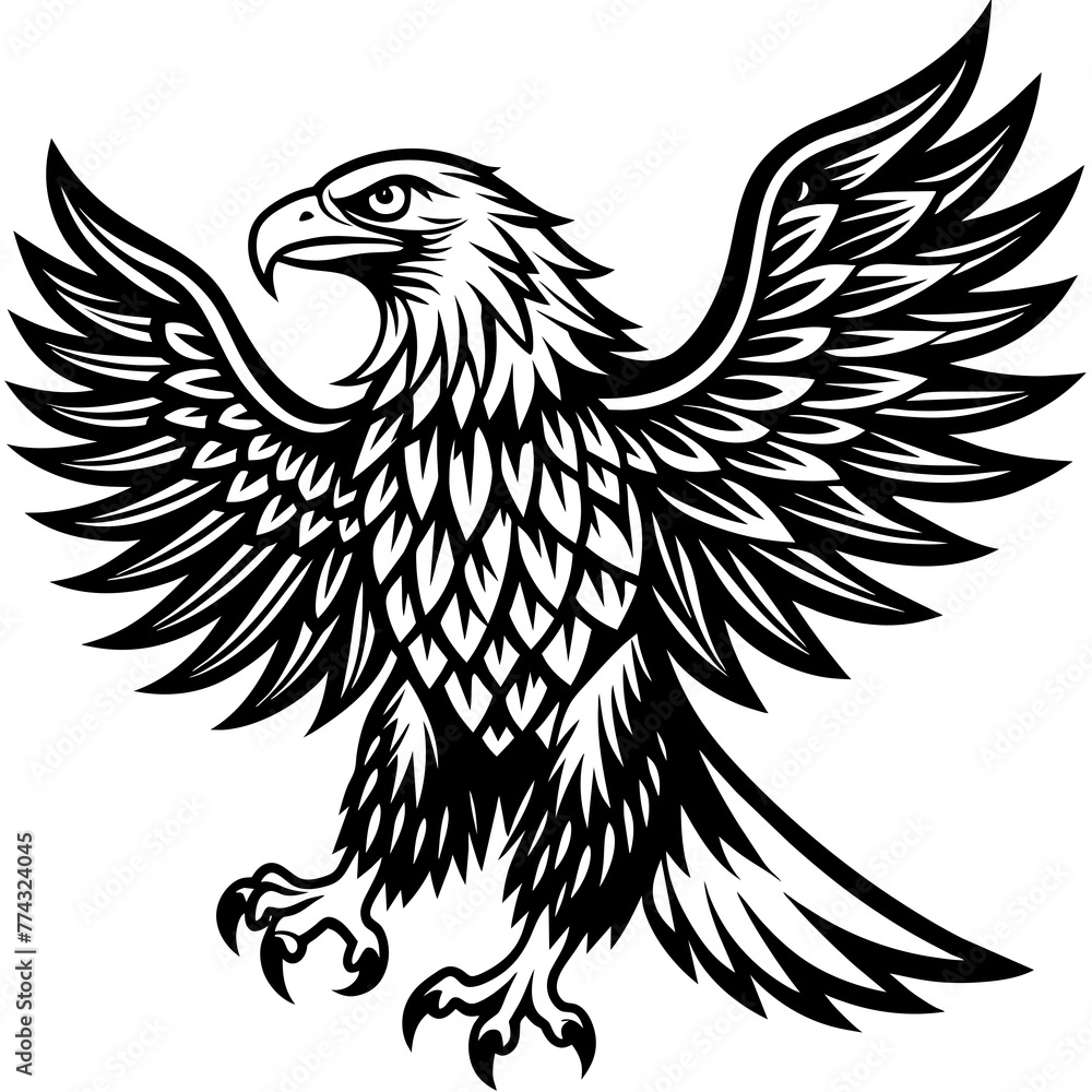eagle silhouette vector illustration svg file eagle silhouette vector illustration svg file