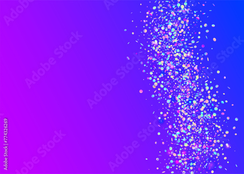Unicorn Paper. Laser Concept. Pink Glare Background. Carnaval Confetti. Falling Banner. 3d Surprise Cristals. Party Burst. Cristal Design. Blue Unicorn Paper