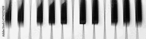 Piano Keys halftone effect