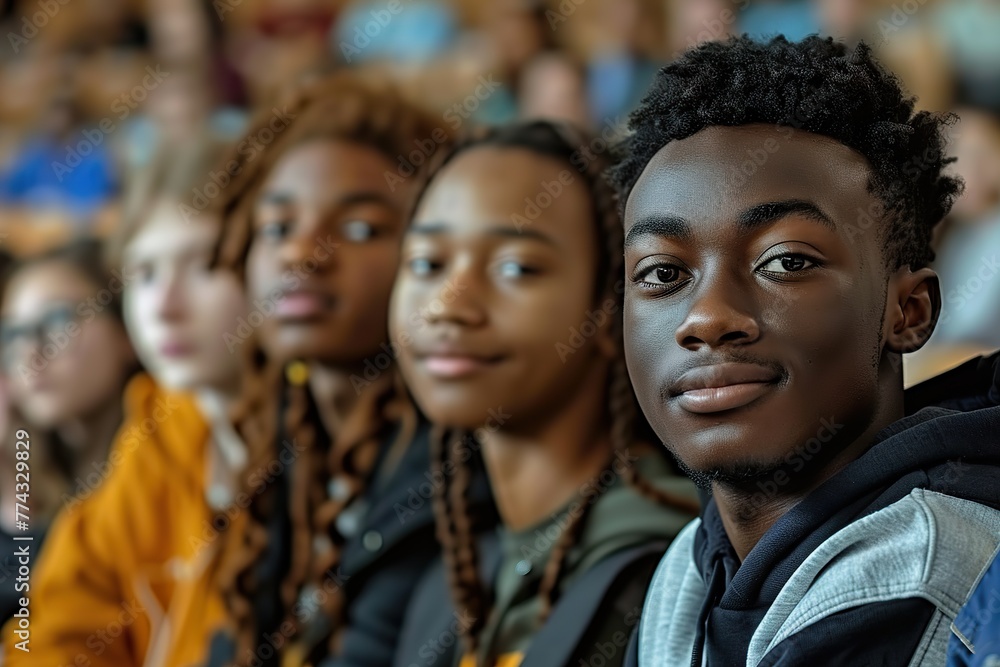 Embracing Diversity in Education Multiethnic Group of Attentive University Students Engaged in a Lecture Hall Embracing Diversity in Education Multiethnic Group of Attentive University Students Engaged in a Lecture Hall