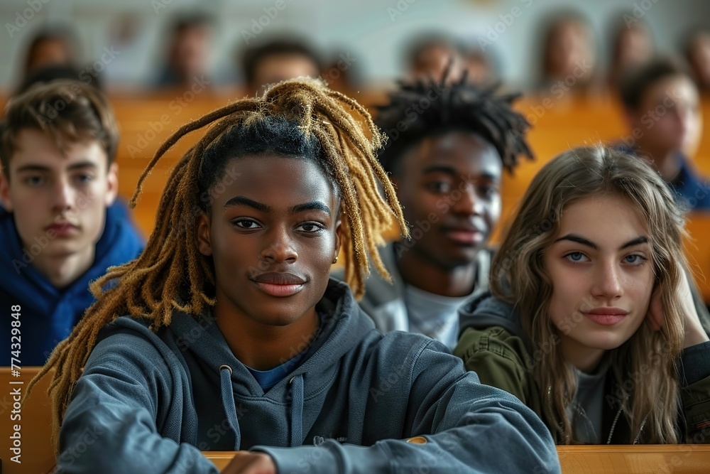 Embracing Diversity in Education Multiethnic Group of Attentive University Students Engaged in a Lecture Hall Embracing Diversity in Education Multiethnic Group of Attentive University Students Engaged in a Lecture Hall