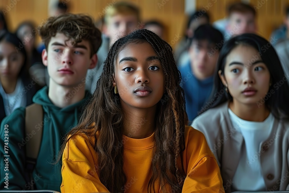 Embracing Diversity in Education Multiethnic Group of Attentive University Students Engaged in a Lecture Hall Embracing Diversity in Education Multiethnic Group of Attentive University Students Engaged in a Lecture Hall