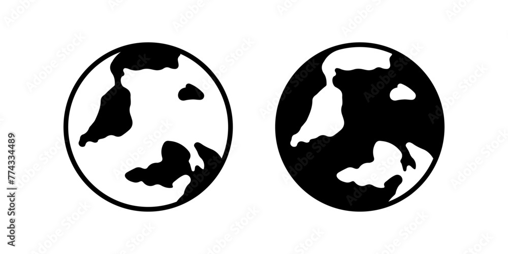 Earth icon. globe sign. for mobile concept and web design. vector illustration Earth icon. globe sign. for mobile concept and web design. vector illustration