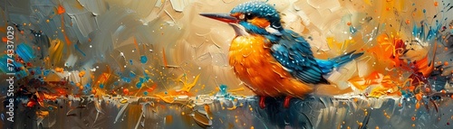 Vibrant birdwatching adventures brought to life on canvas photo