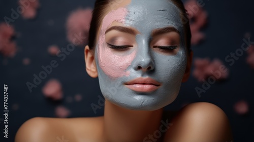 Detox Skincare and Facial Studio Session: A Close-up Experience in Spa Treatment, Cosmetics, and Dermatology for Self-care and Beauty Generative AI