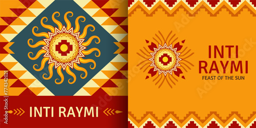 Religious festival Inti Raymi. Inca celebration of the Sun. Pagan holiday in Peru.