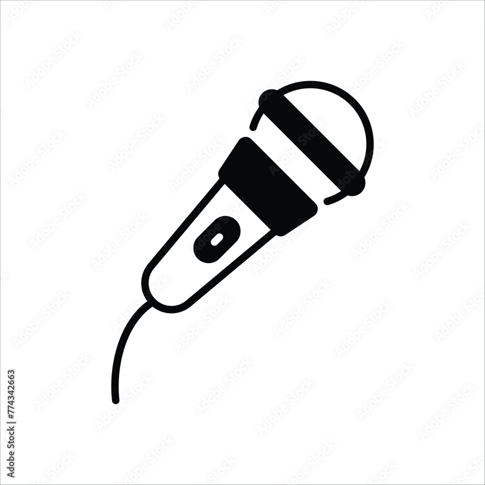 Microphone icon editable stock vector icon Microphone icon editable stock vector icon