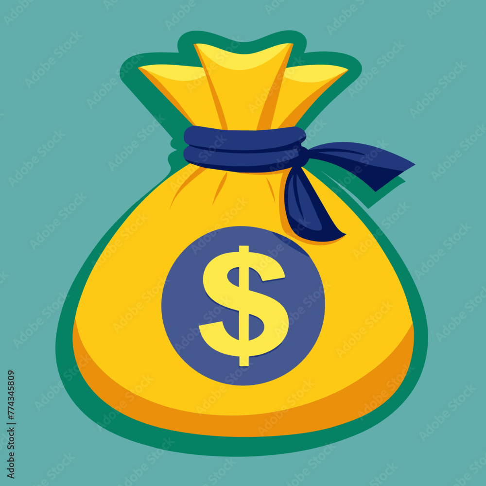 Money Bag, Vector graphics element silhouette illustration Money Bag, Vector graphics element silhouette illustration