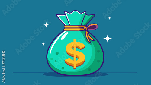 Money Bag, Vector graphics element silhouette illustration