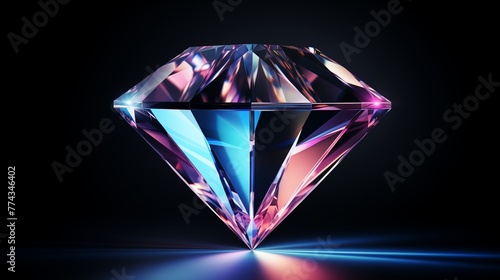 A sleek and modern logo icon of a diamond.