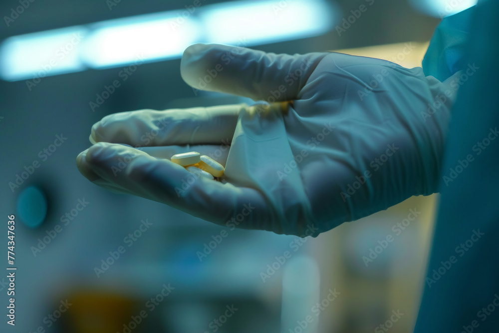 Medical Professional Holding Capsules Medical Professional Holding Capsules