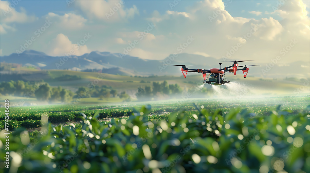 Drone in the field.
